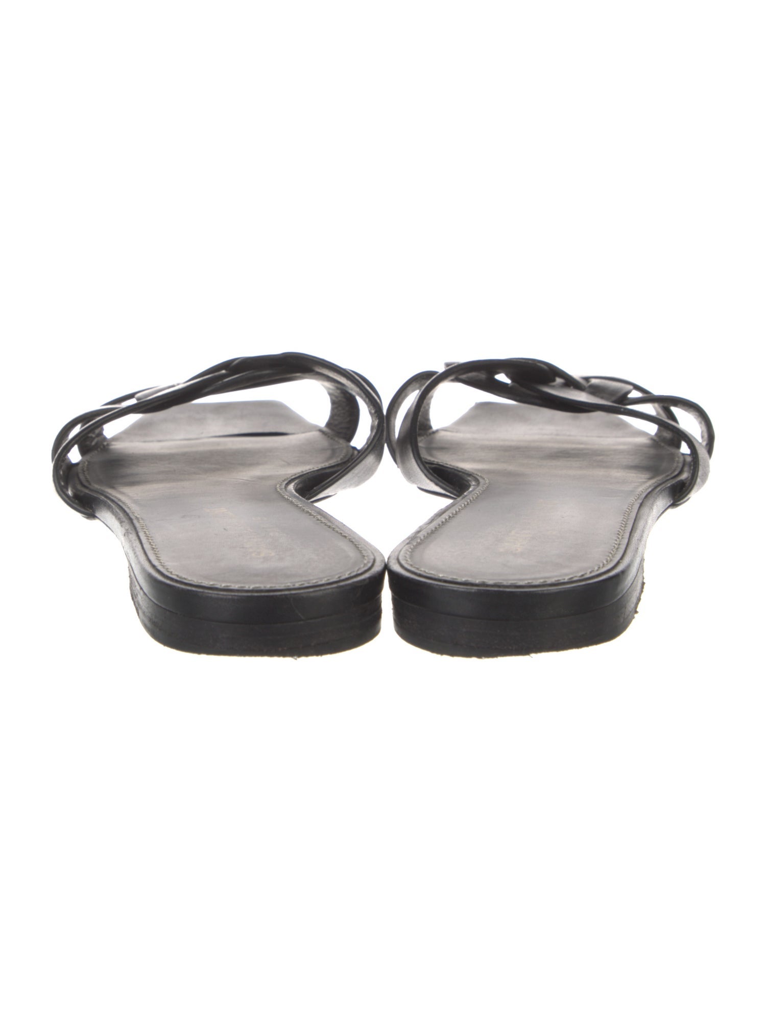 Saint Laurent Leather Slides